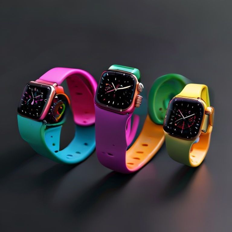 5er Pack Apple Watch Silikon-Armbänder
